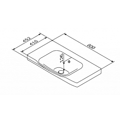 Am.Pm Тумба под раковину Like 80, напольная, белый глянец – фотография-4